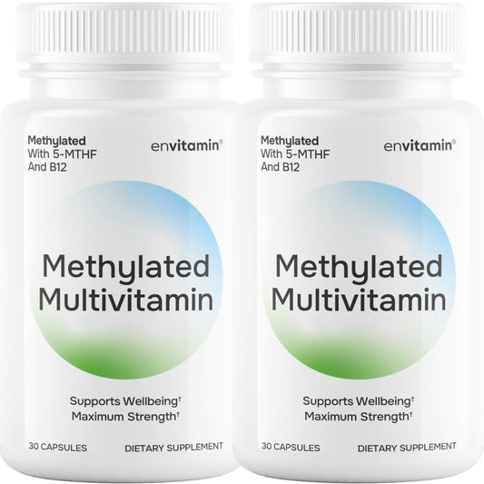 envitamin methylated multivitamin bottle front for daily wellness support