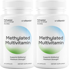 envitamin methylated multivitamin bottle front for daily wellness support