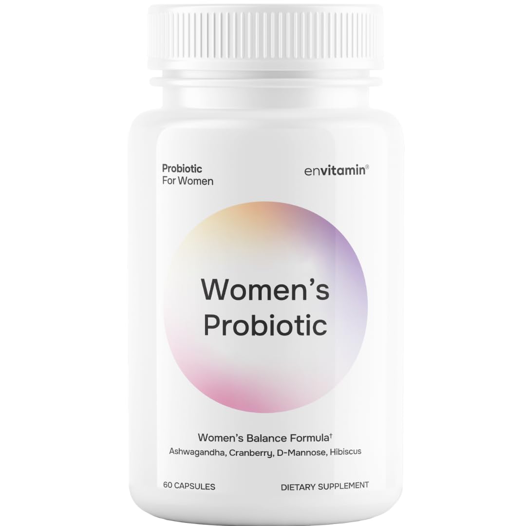 envitamin Probiotic for Women Balance bottle with capsules, supporting gut balance and daily well-being.