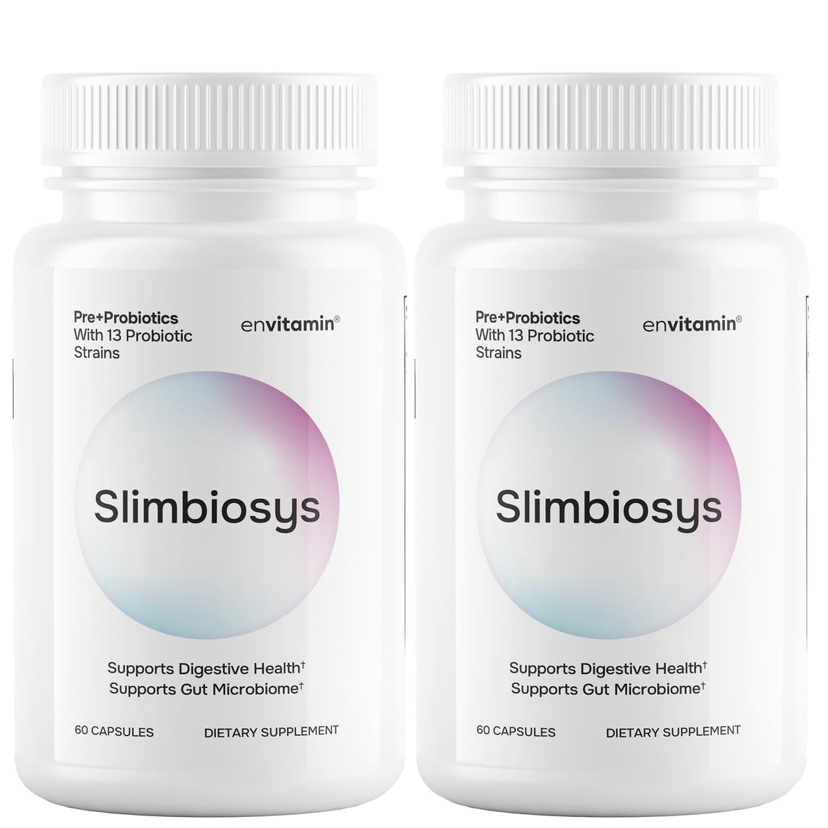 Envitamin Slimbiosys bottle front view for daily probiotic balance