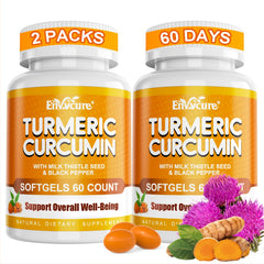 EnvyCure 5in1 turmeric softgels bottle for daily vitality.