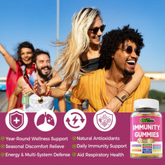EnvyCure berry-flavored immunity gummies pack for tasty daily intake