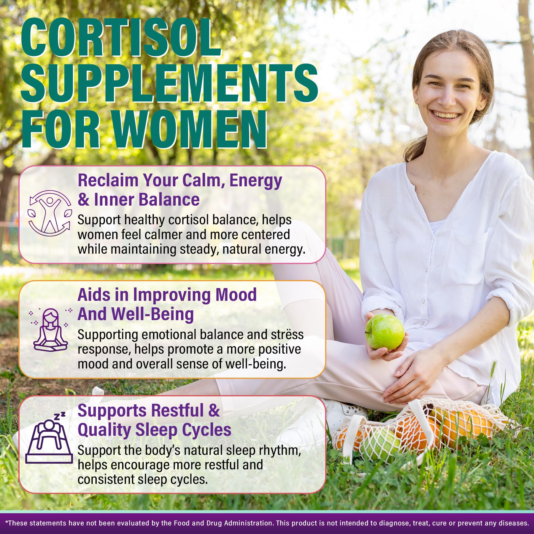 EnvyCure Cortisol Gummies jar label emphasizes vegan, non-GMO ingredients.