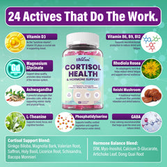 Open pack view of EnvyCure Cortisol Gummies for daily relaxation.