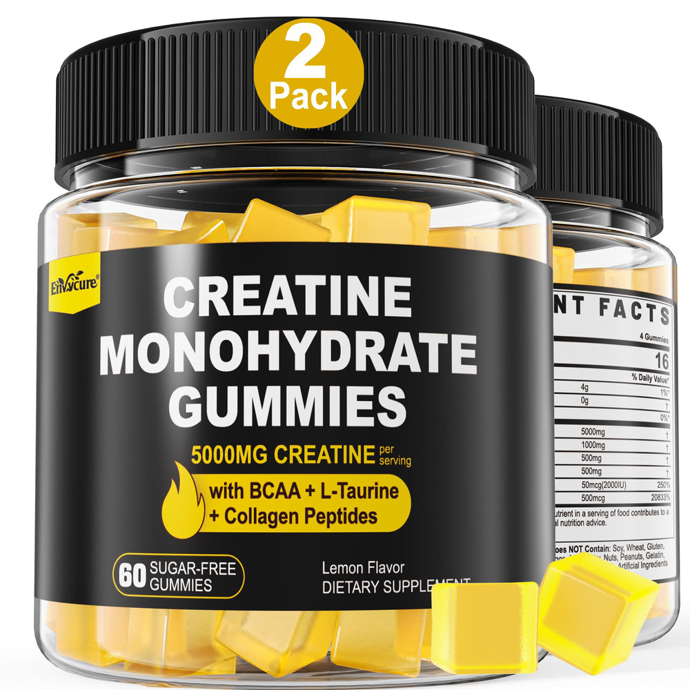 EnvyCure Creatine Monohydrate Gummies bottle for convenient post-workout support.