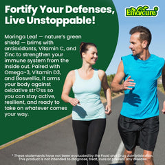 EnvyCure bottle on kitchen counter as convenient daily greens supplement