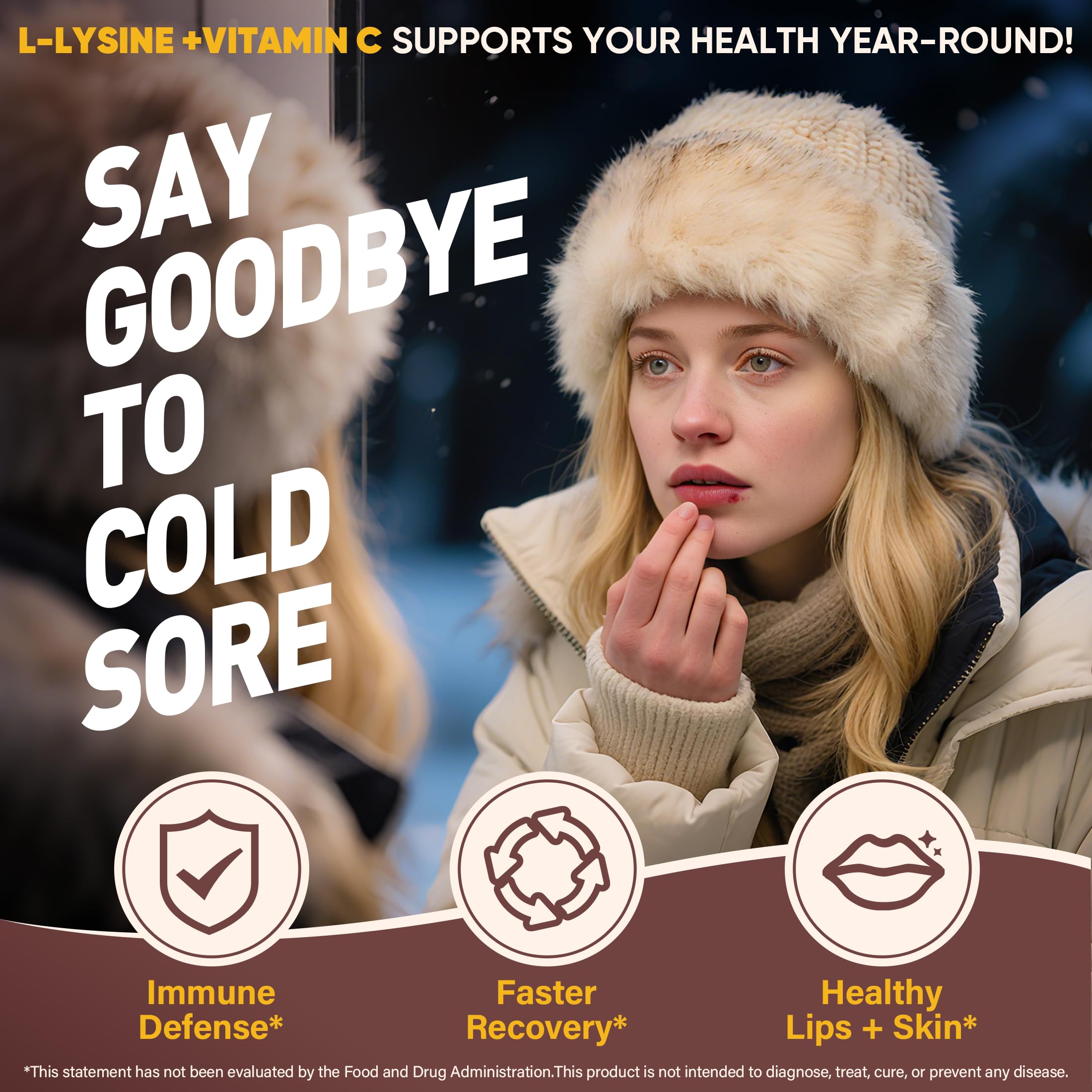 EnvyCure L-Lysine Gummies adult serving two gummies