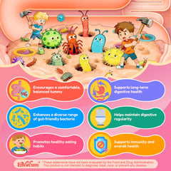 Close-up of orange-flavored EnvyCure gummies, kid-friendly chew.