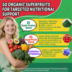 EnvyCure spirulina-chlorella blend icon emphasizing greens and phytonutrients