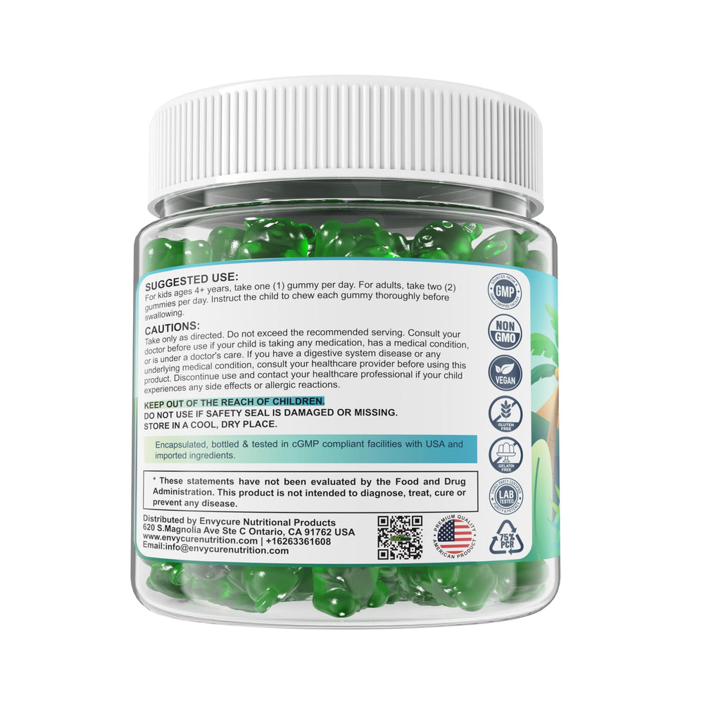 EnvyCure Zeolite Detox Gummies digestion and absorption benefits with black pepper extract.