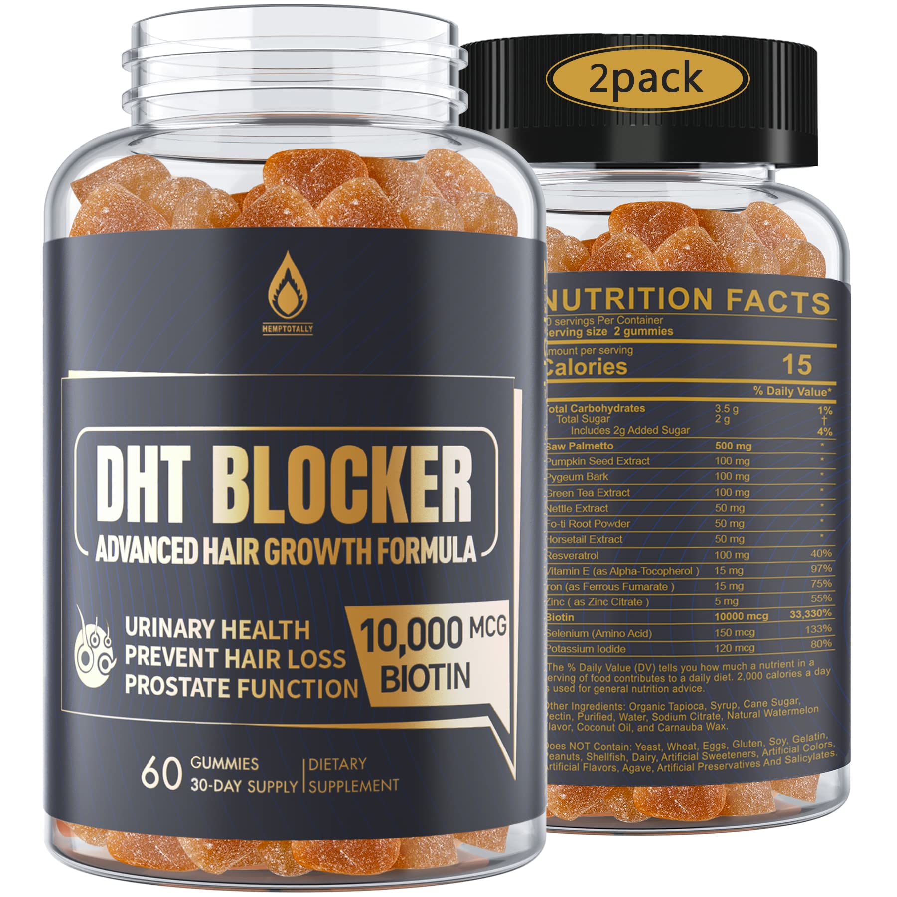 EnvyDeal DHT Blocker bottle pour visual, supports a simple daily hair care routine.