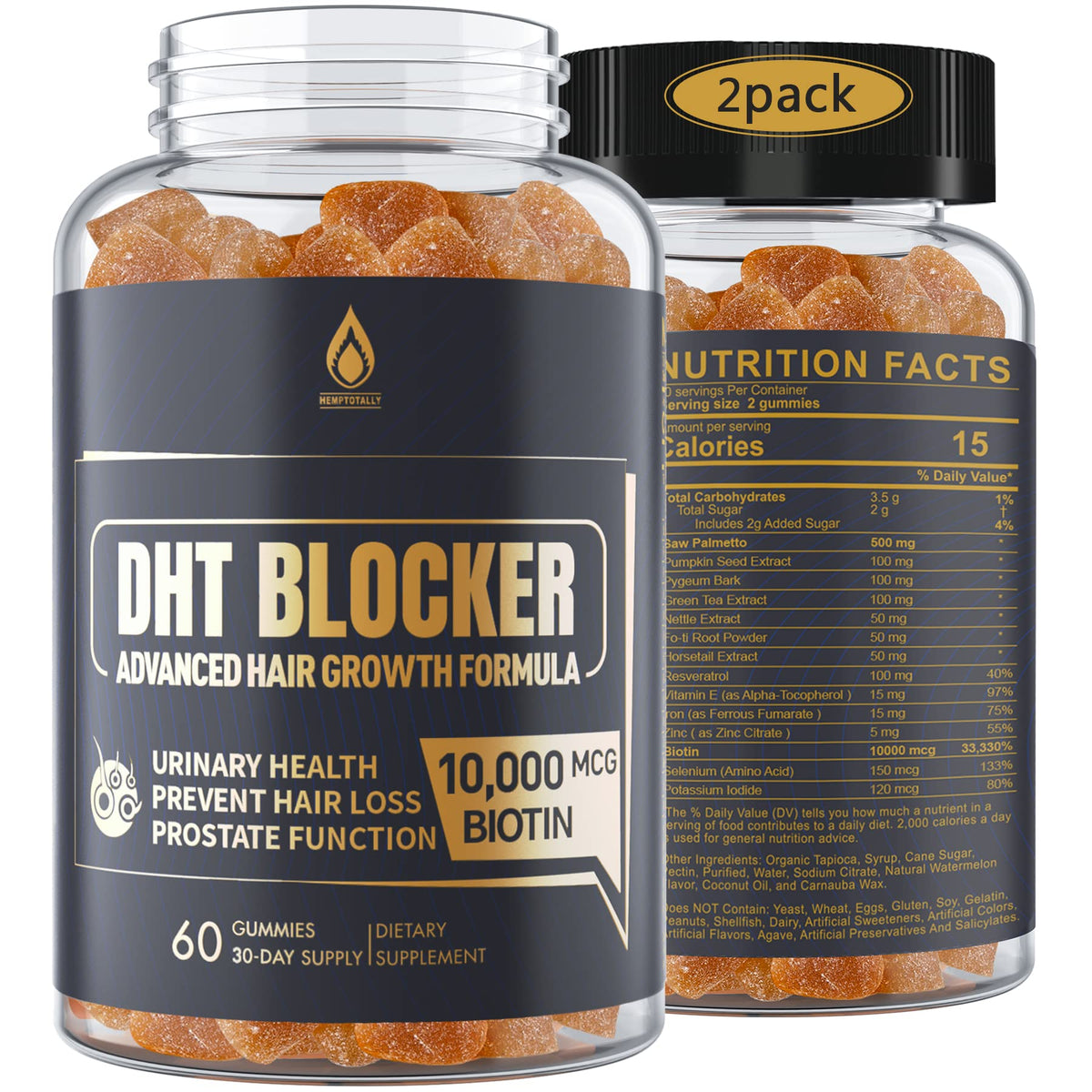 EnvyDeal DHT Blocker bottle pour visual, supports a simple daily hair care routine.