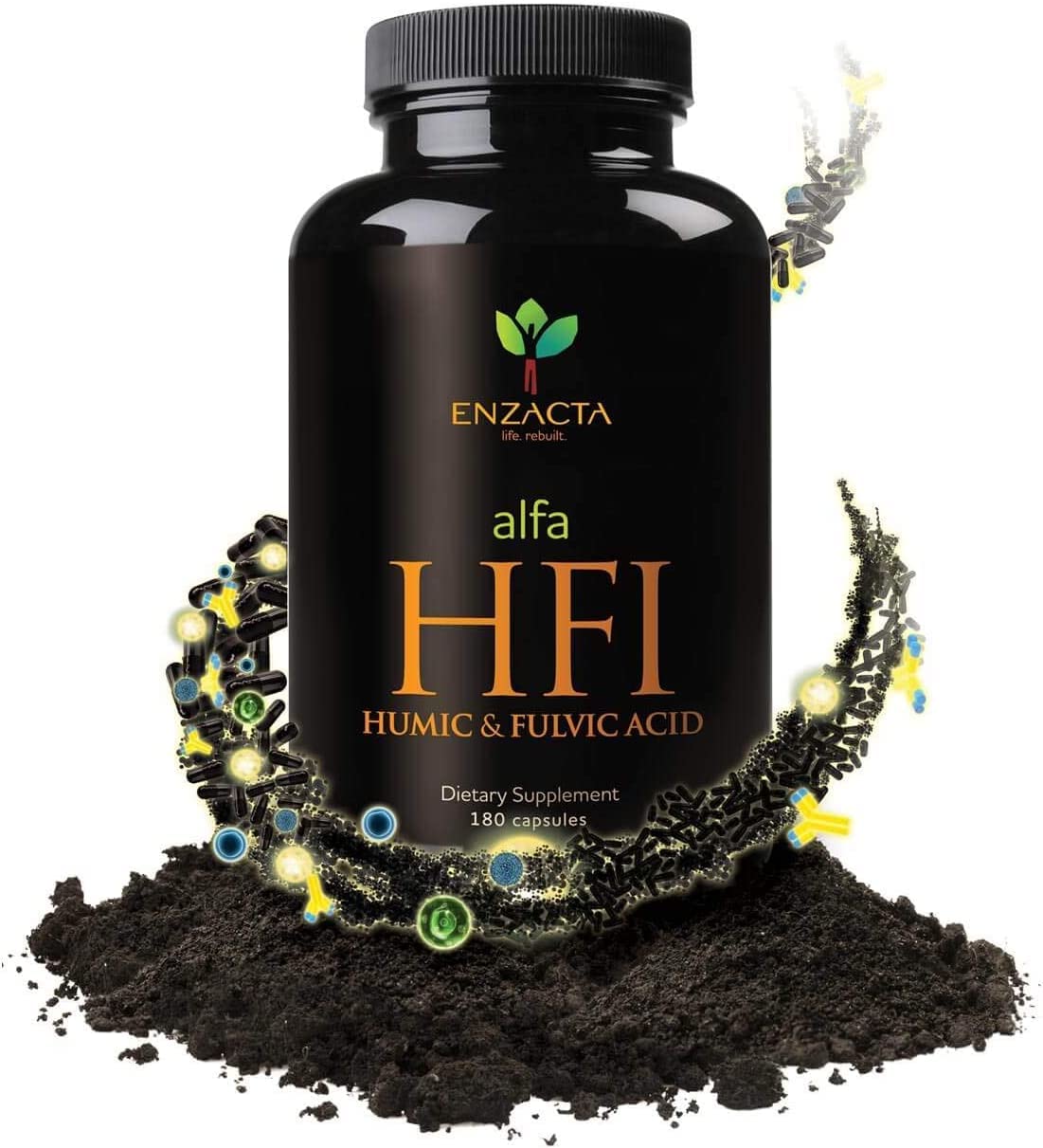 Enzacta Alfa HFI bottle on shelf suggesting reliable daily wellness support