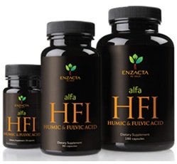 Enzacta Alfa HFI capsules close-up showing easy-to-swallow form
