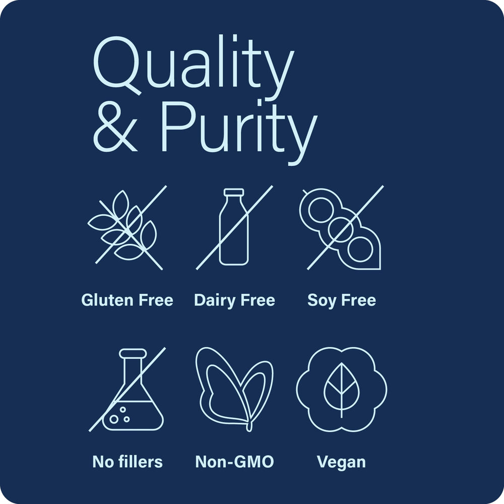 Digest Gold packaging on counter highlights vegan, allergen-free digestion aid