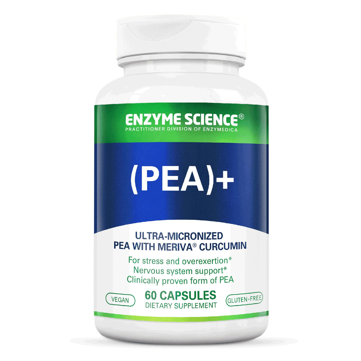 Enzyme Science PEA+ bottle for daily physiological support.