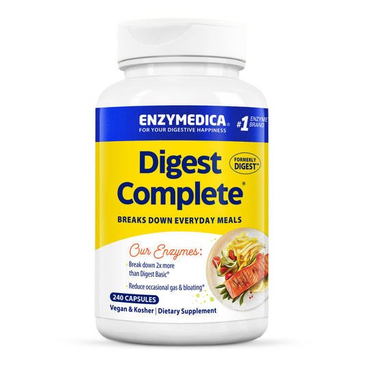 Enzymedica Digest Complete bottle front view supports daily gut health
