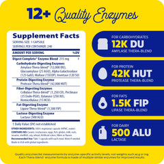 Enzymedica Digest Complete capsules close-up showing Thera-blend enzymes