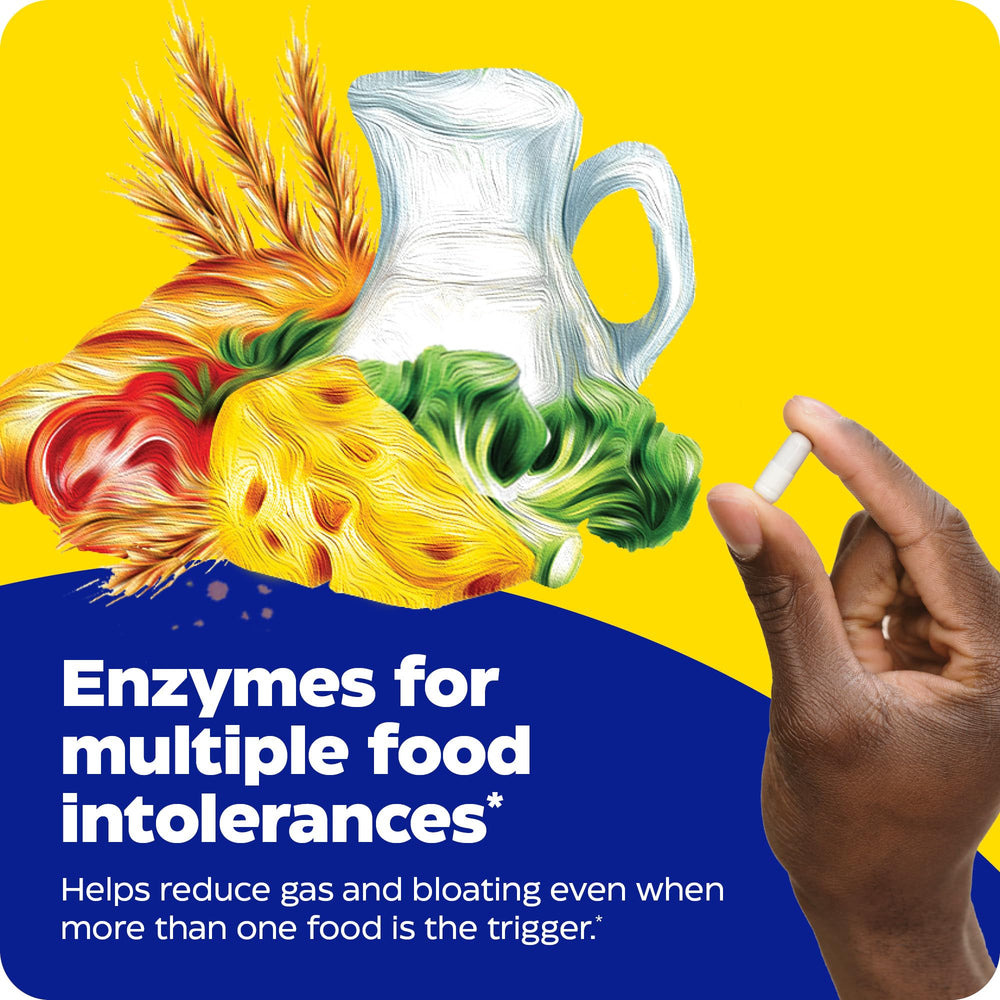 Digest Spectrum information table shows enzymes for proteins, carbs, and fibers