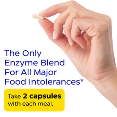 Enzymedica Digest Spectrum gluten-lactose-icon panel hints at intolerance relief options.