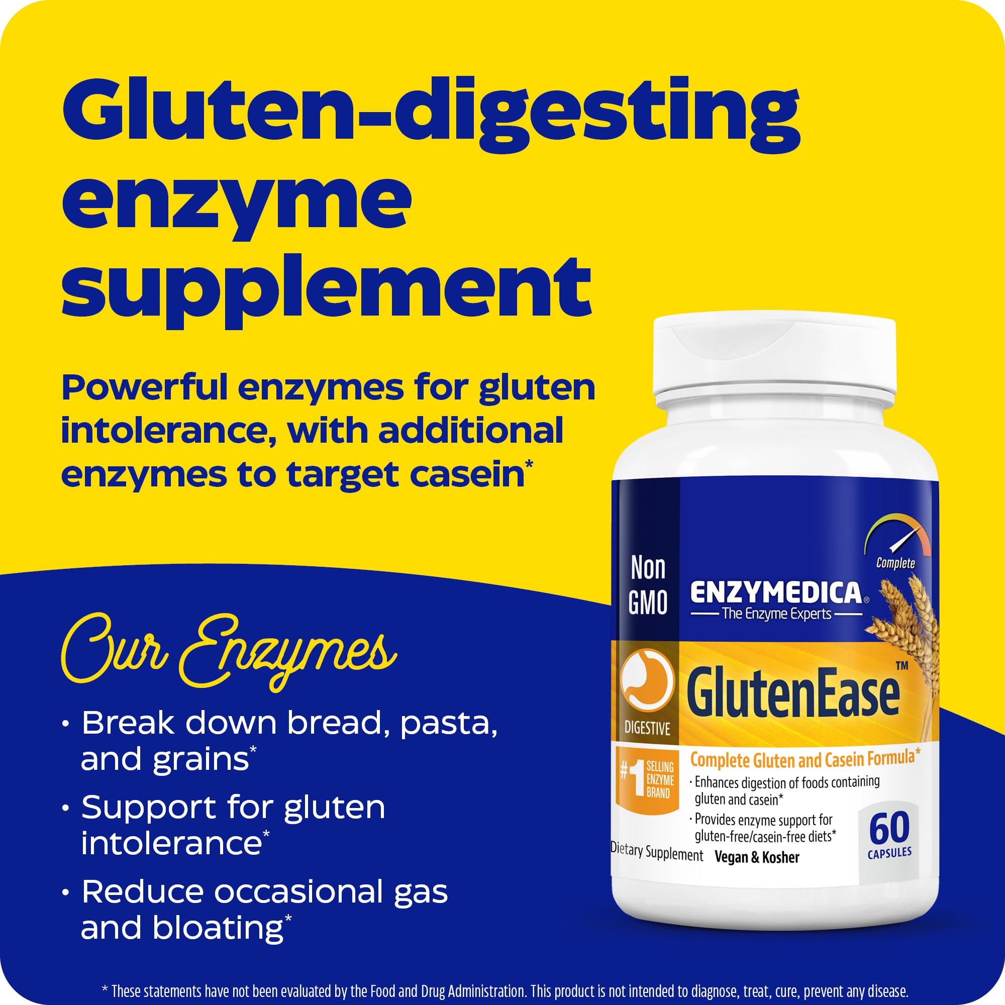 GlutenEase capsules ready to swallow for quick digestive support