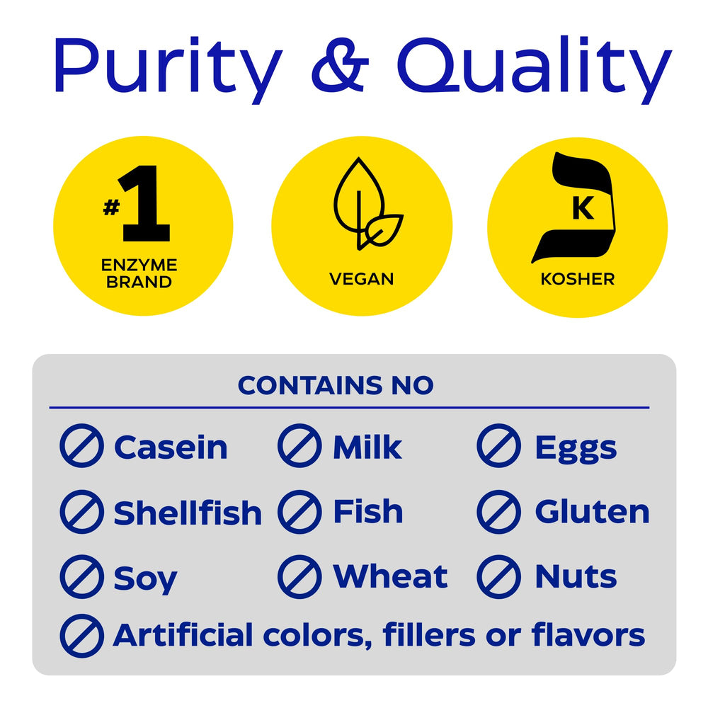 Vegan and kosher symbols beside GlutenEase packaging