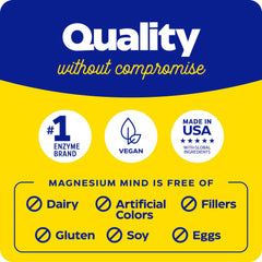 Enzymedica Magnesium Mind brain-performance concept supports focus.