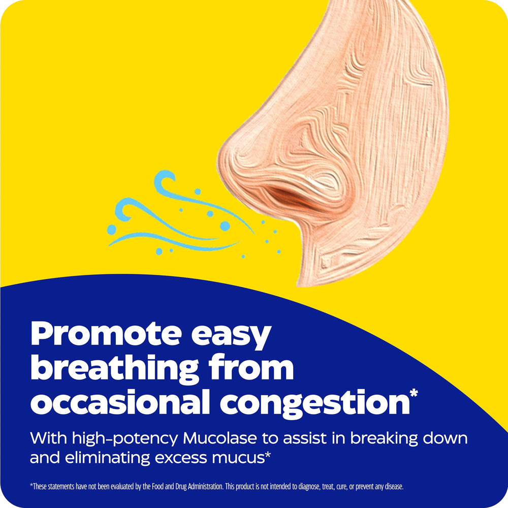Thera-blend diagram explains multiple enzyme strains for broad action.