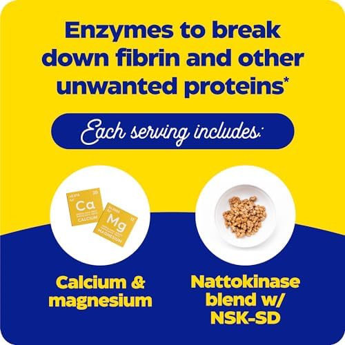 Nattokinase ingredient panel in Natto-K highlighting active components