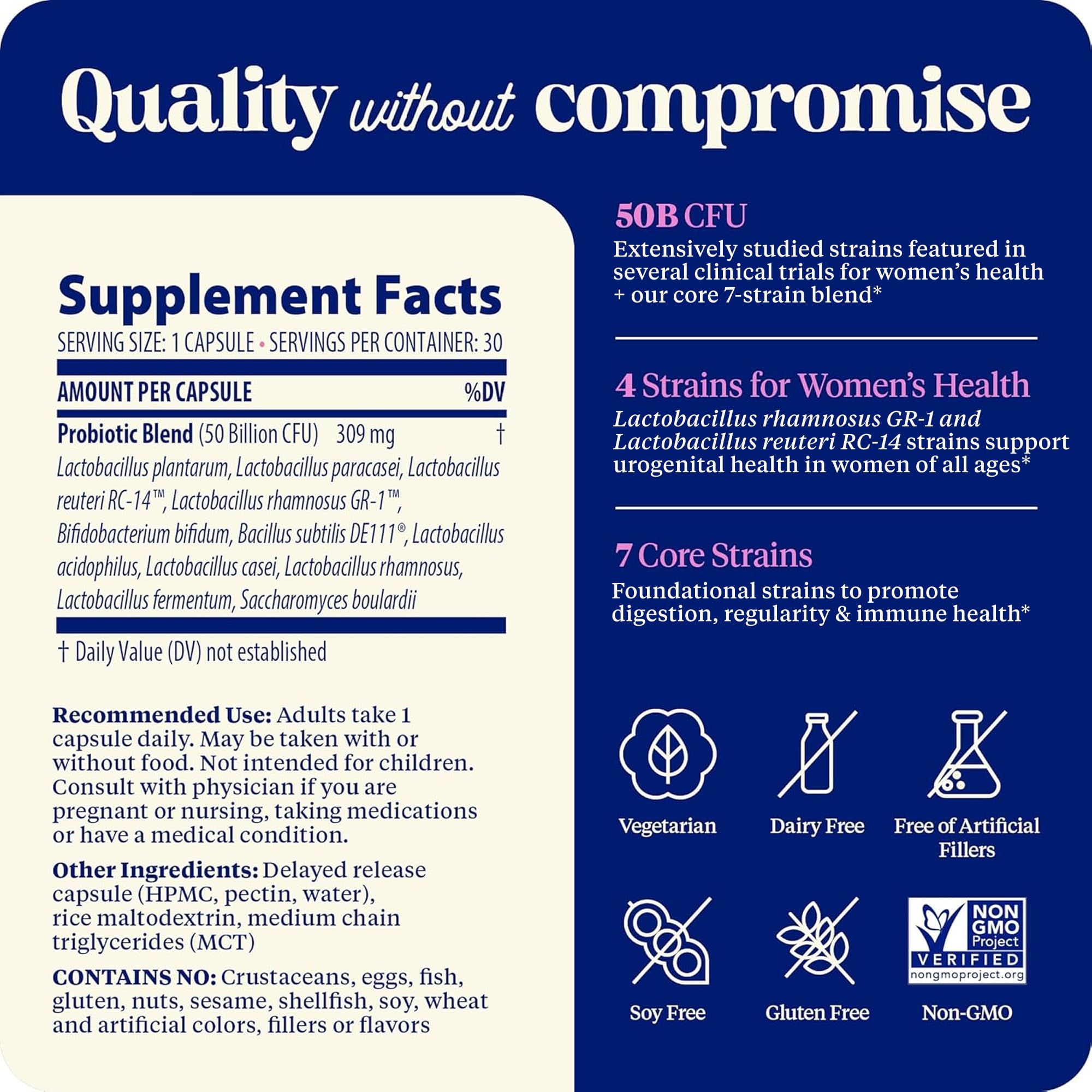 Enzymedica SubCulture Women packaging notes gluten-free and dairy-free formula.