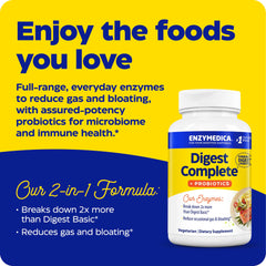 Thera-blend enzymes label indicating full-range digestion.