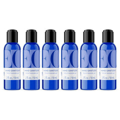 EO Hand Sanitizer French Lavender 2oz bottle in a six-pack, convenient for on-the-go cleaning.