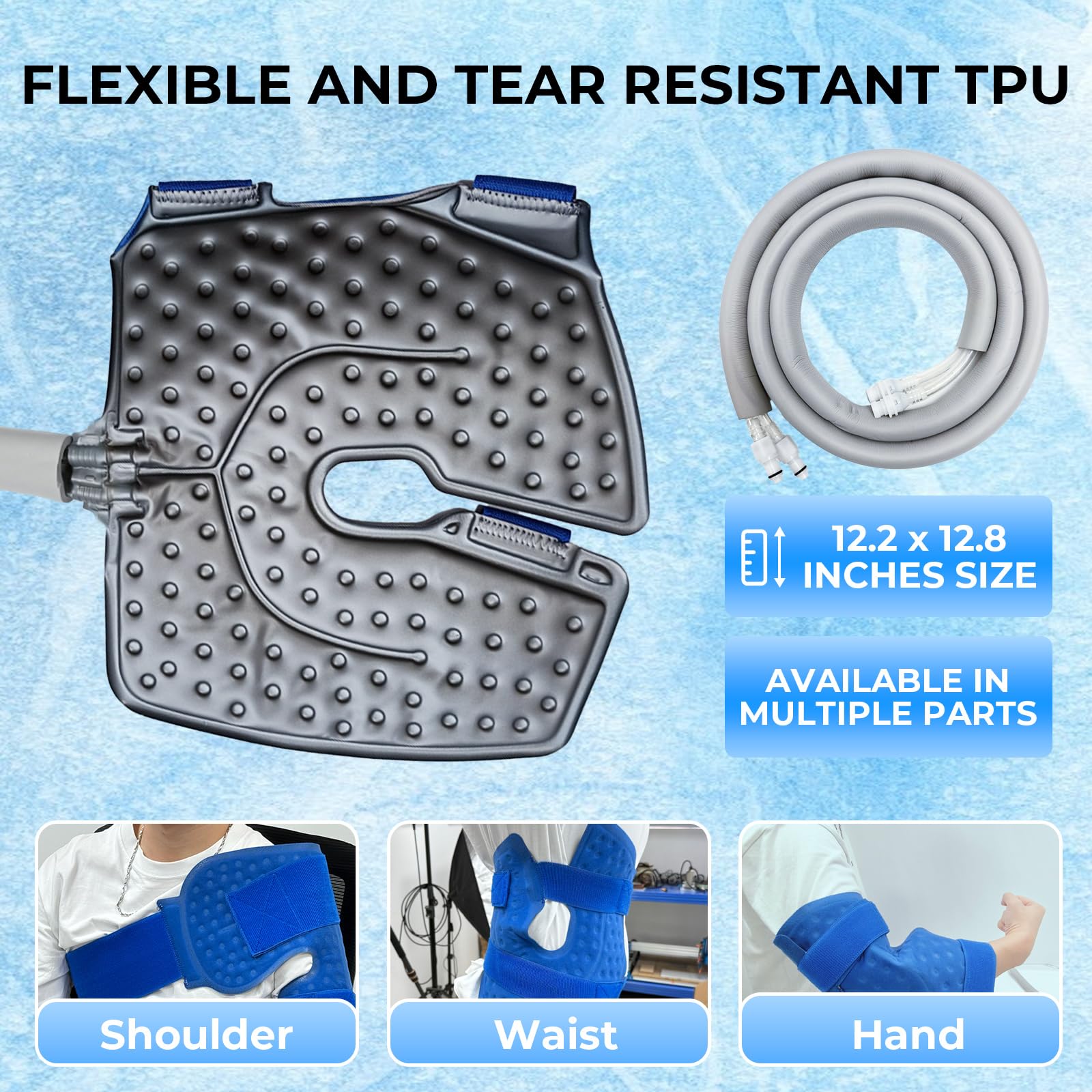 EONIX ergonomic design supports knee, hip, and ankle treatments with comfort.