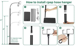 Tidy hose management helps reduce tangles and clutter.