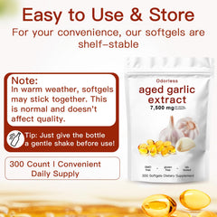 EOQIFJM odorless garlic capsules support daily antioxidant routines