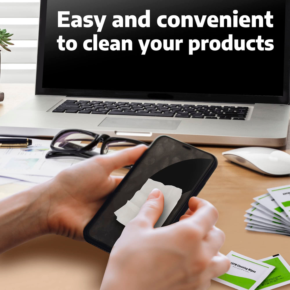 EOTW microfiber cloth included for gentle finishing after wiping.