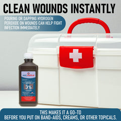 Epic Medical Supply H2O2 3% tamper-evident packaging builds trust in safety.