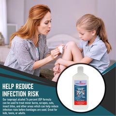 Epic Medical Supply isopropyl alcohol with cotton swab use for precision cleansing.