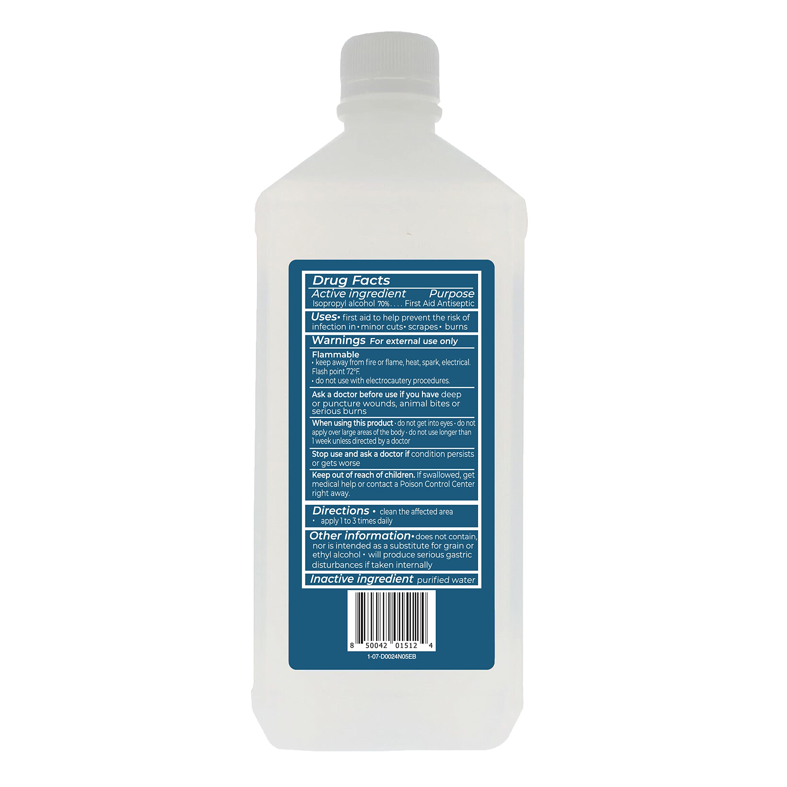 Epic Medical Supply isopropyl alcohol bottle in multi-use scenarios like travel and home.