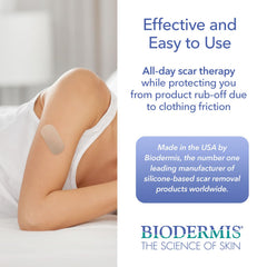 EpiDerm fabric-lined silicone scar sheets close-up shows pliable texture for comfortable wear.