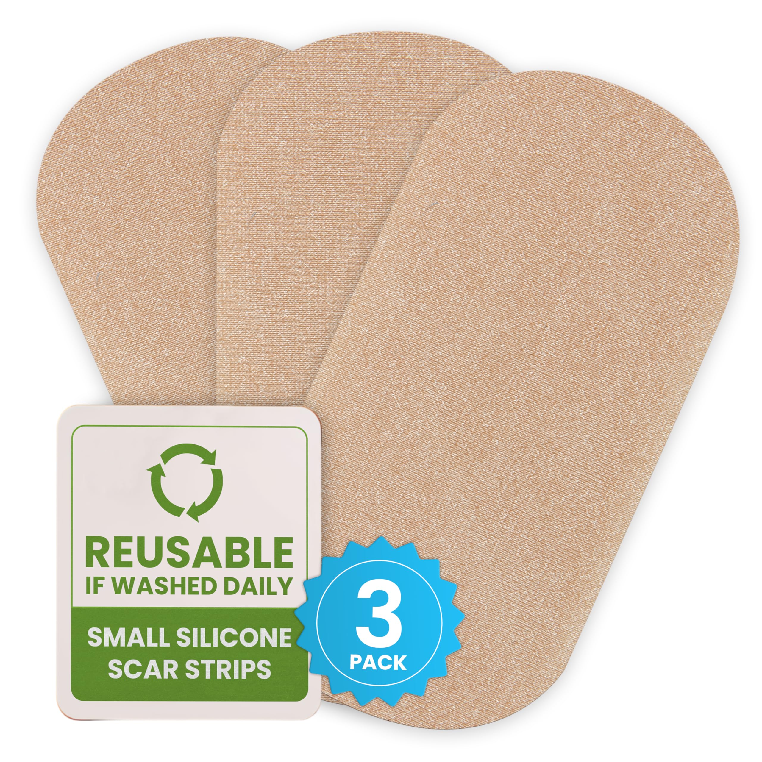 EpiDerm silicone scar small strips pack view, convenient daily care for small scars.