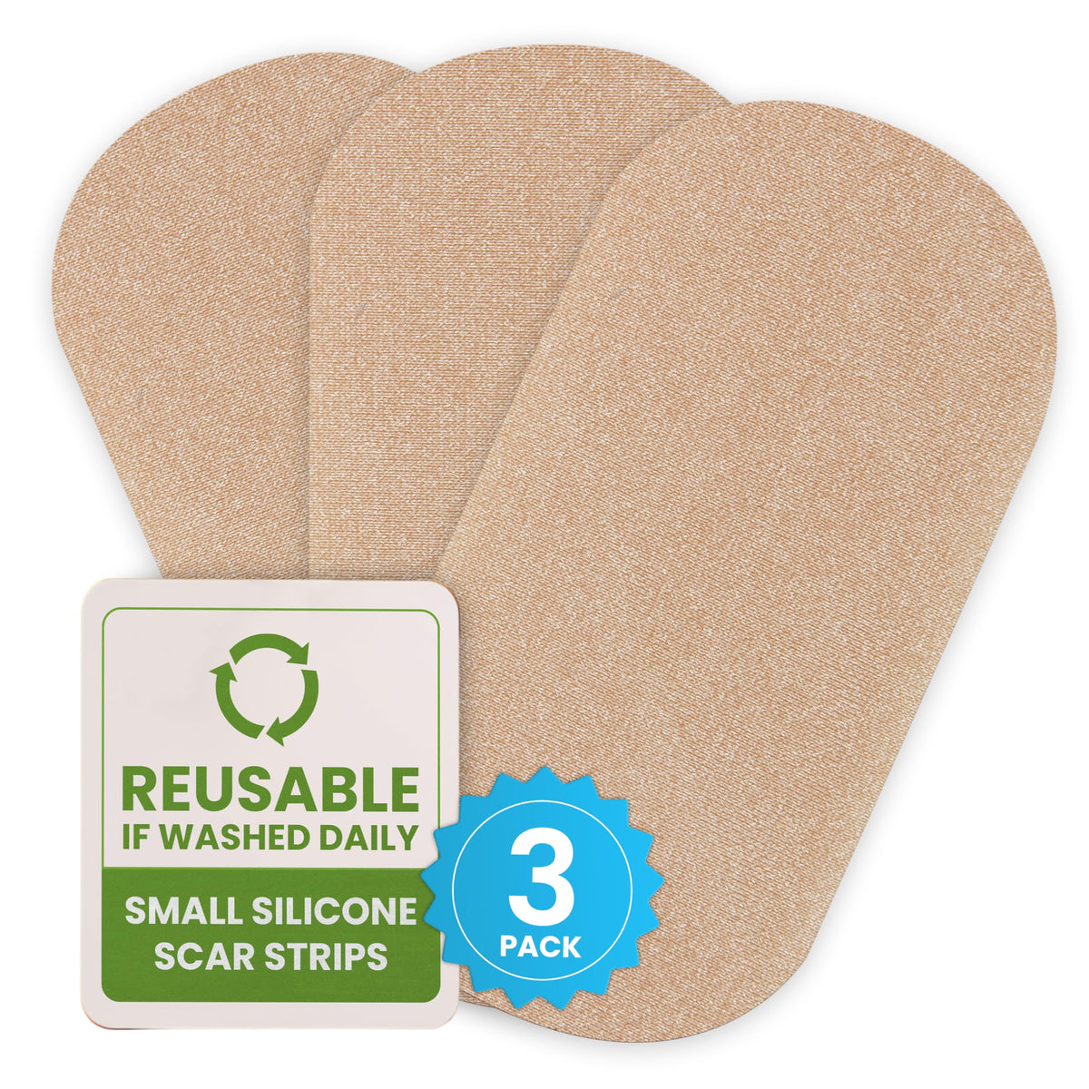 EpiDerm silicone scar small strips pack view, convenient daily care for small scars.