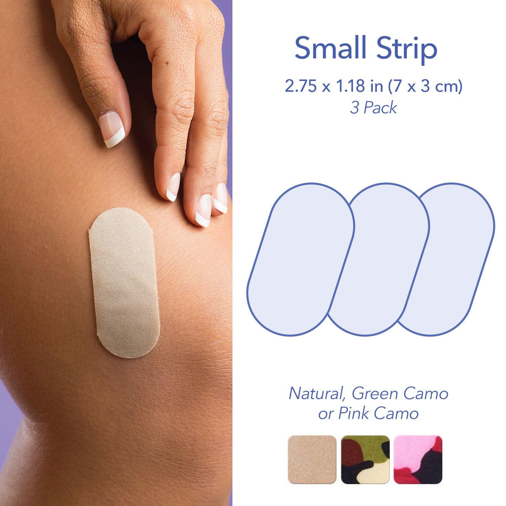 EpiDerm washable scar tape highlights reusable design for extended use.