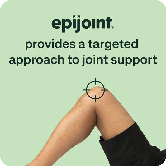 EPIJOINT bottle on table highlighting convenient on-the-go use.