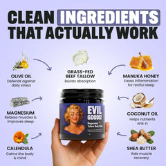 Application to shoulder demonstrates soothing post workout relief with EPIK balm