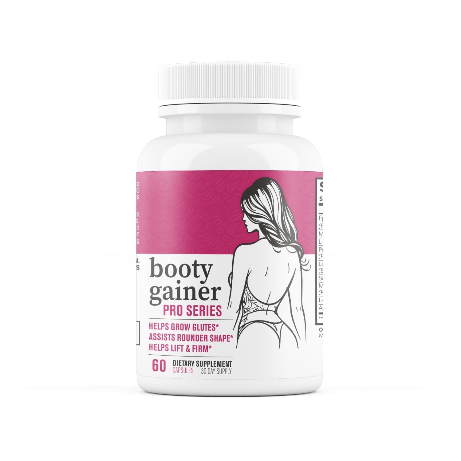EPN Booty Gainer Pro Series bottle pour supports daily glute routines.