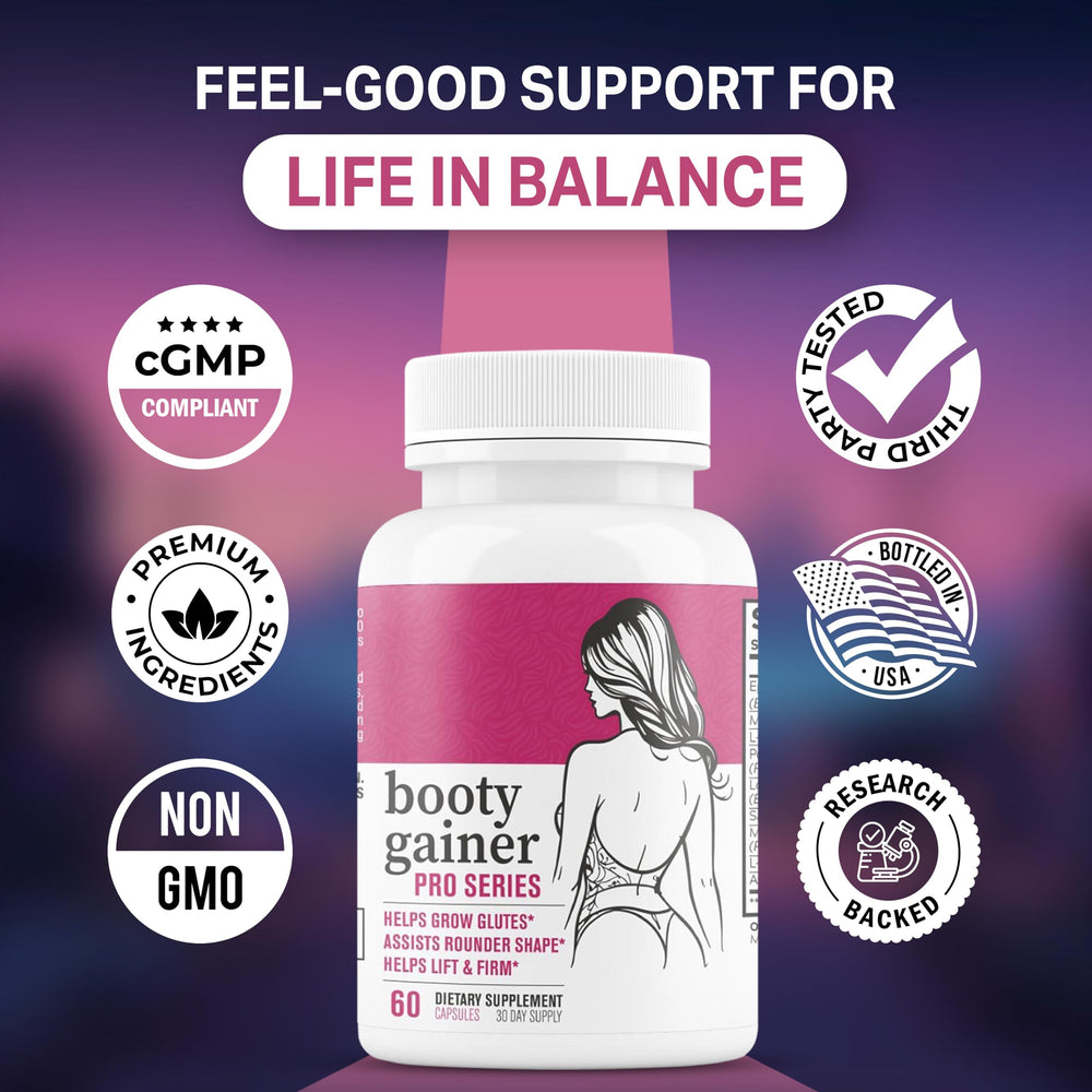 EPN Booty Gainer Pro Series resealable packaging aids daily intake.