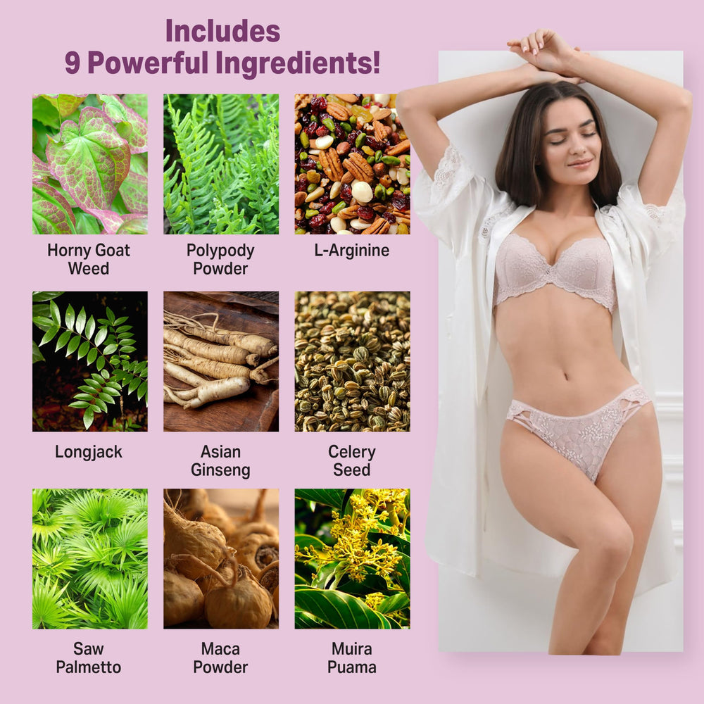 EPN Supplements Libido for Her hands pouring conveys routine use and ritual.