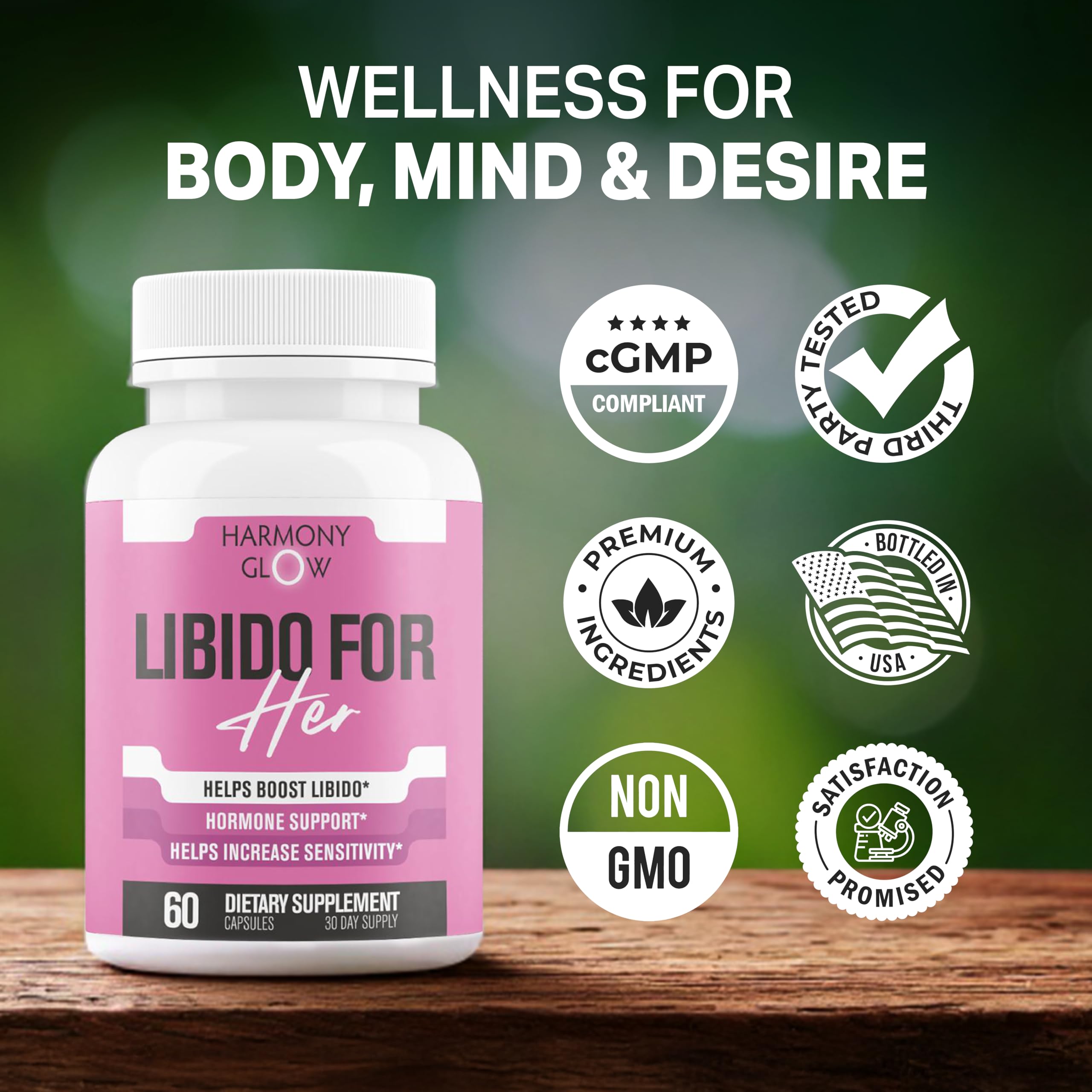 EPN Supplements Libido for Her nightstand scene hints self-care and steady vitality.