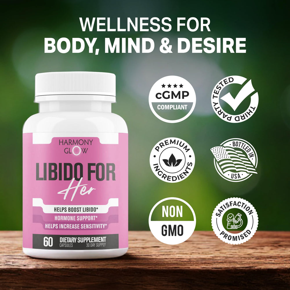 EPN Supplements Libido for Her nightstand scene hints self-care and steady vitality.